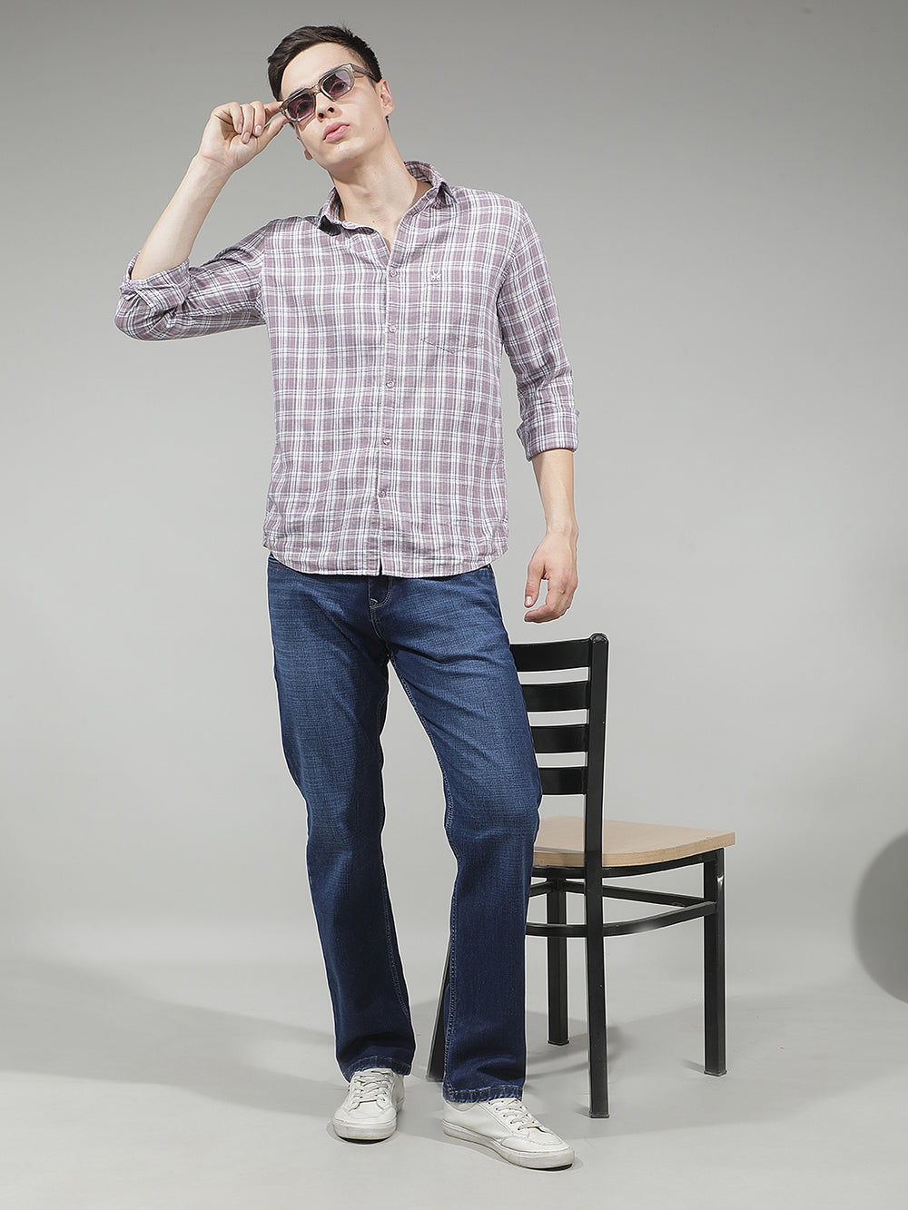 Minimalist Cobalt Blue Straight Jeans