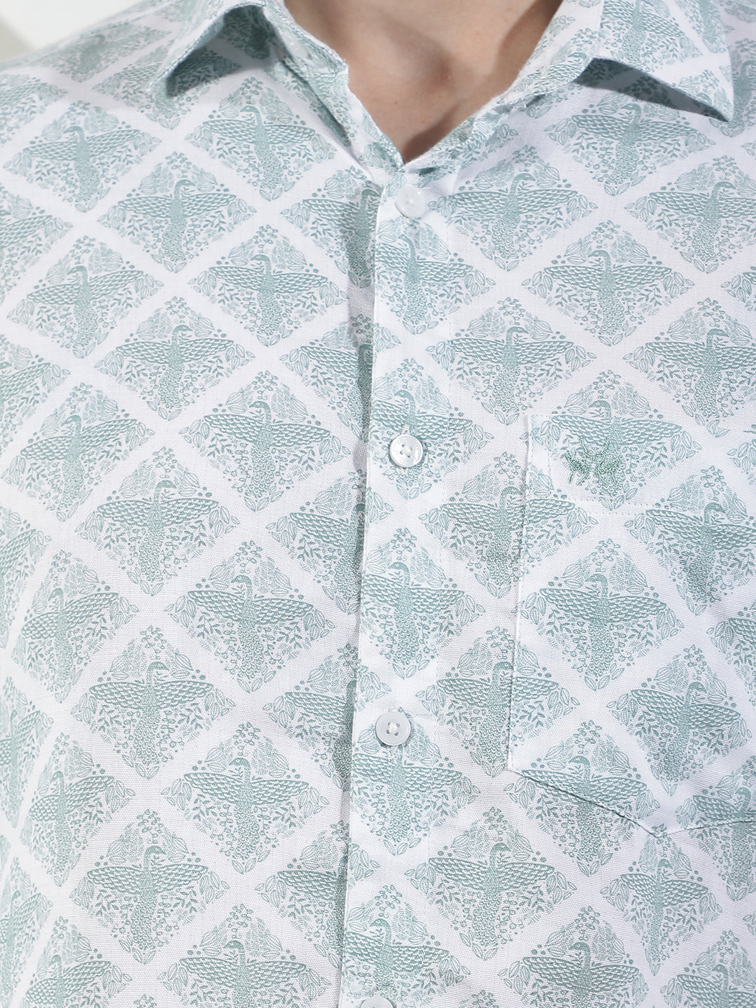 Heritage Green Printed Shirt