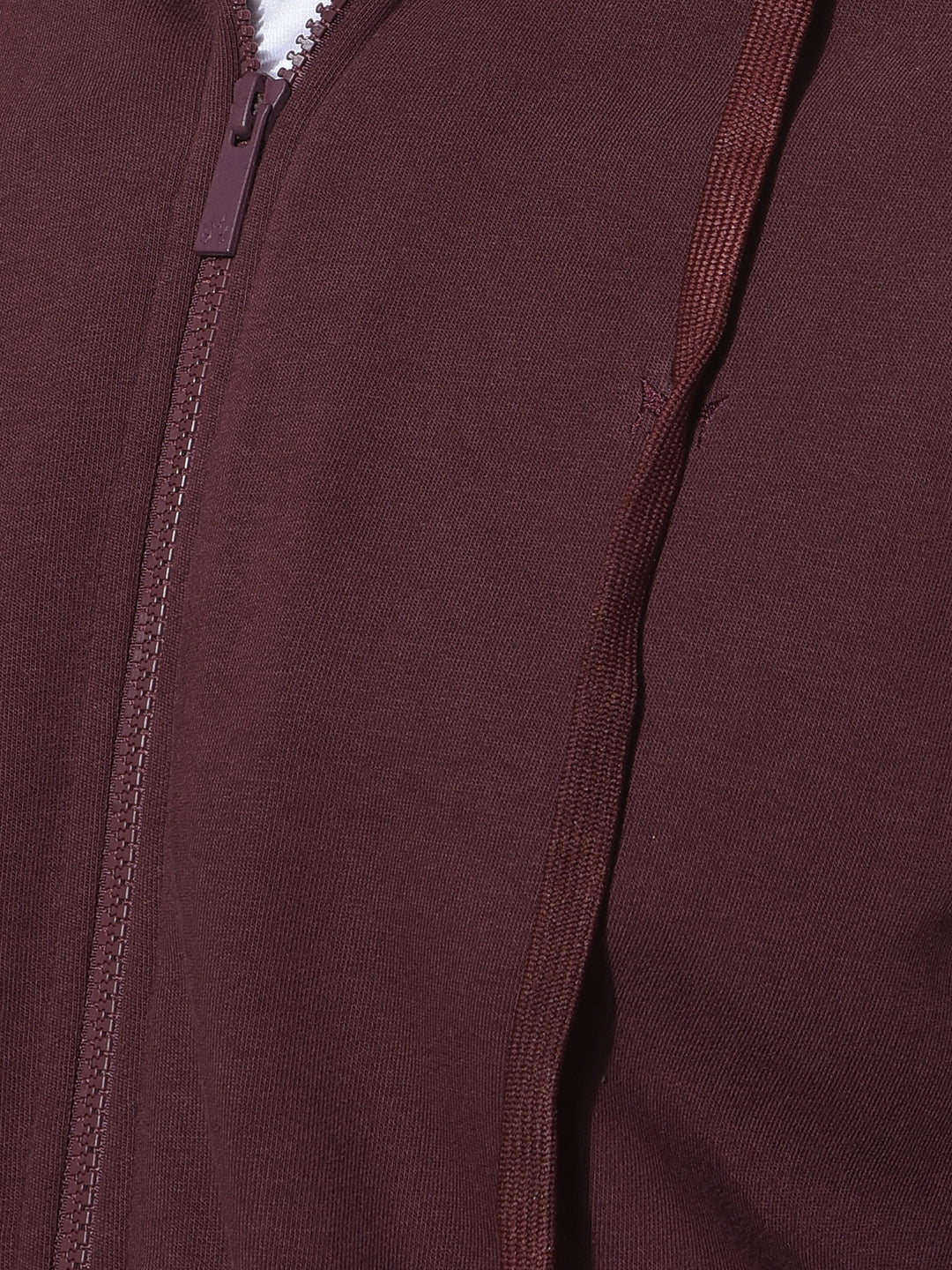 Modish Brown Hooded Neck Sweatshirt