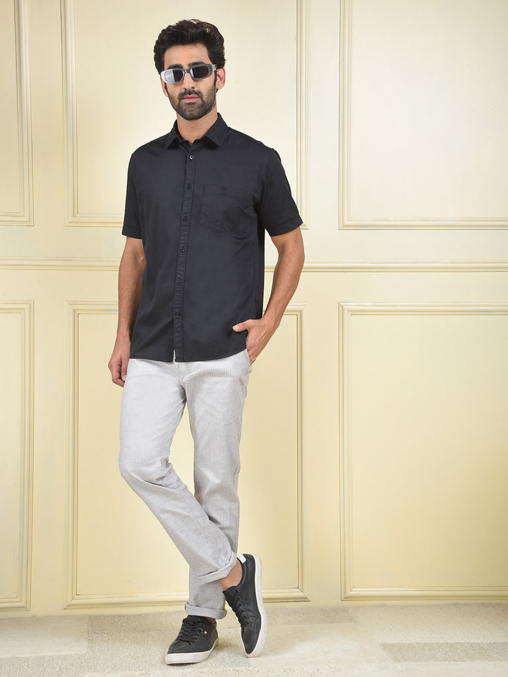Effortless Look Black Shirt