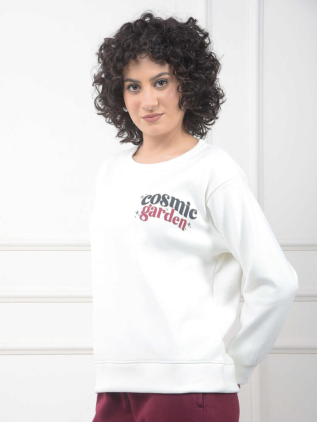 Off White Graphic Print Sweatshirt