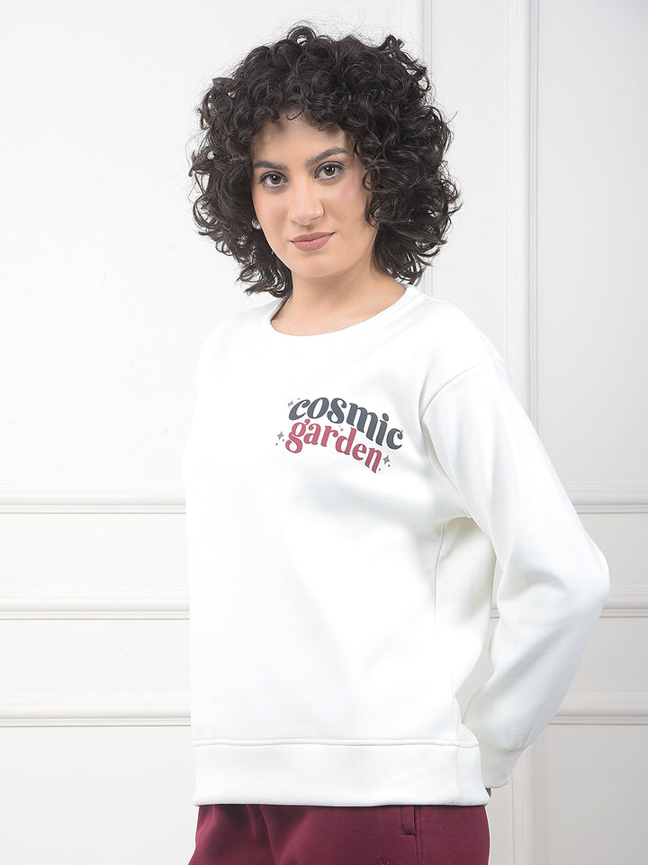 Off White Graphic Print Sweatshirt