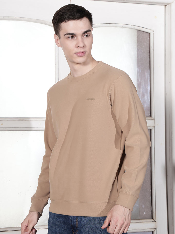 Contemporary Almond Beige Sweatshirt