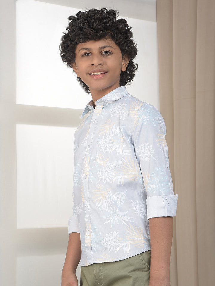 Multi-Color Floral Print 100% Cotton Shirt