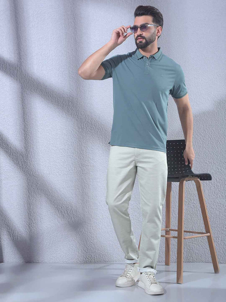 Green Polo Neck T-Shirt