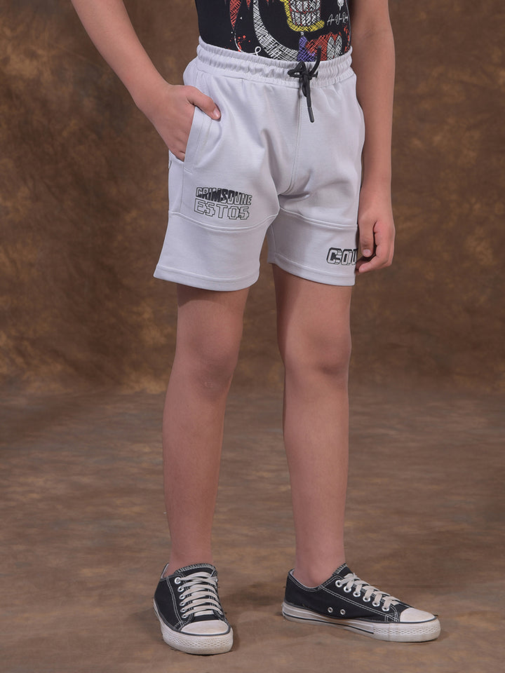 Light Grey Athleisure Shorts