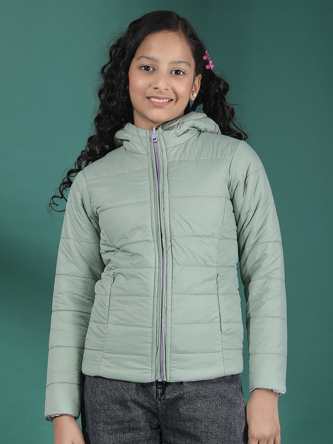  Mint Trail Hooded Puffer Jacket