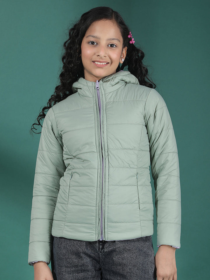  Mint Trail Hooded Puffer Jacket