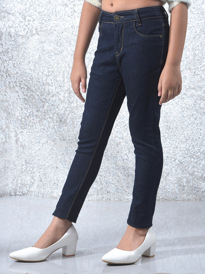 Minimal Blue Skinny Jeans