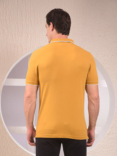 Mustard Polo Neck T-Shirt