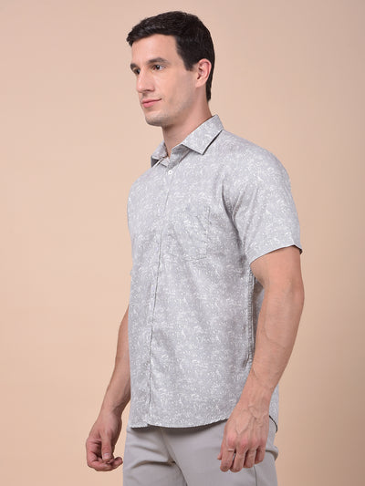 Iconic Grey Printed Shirt