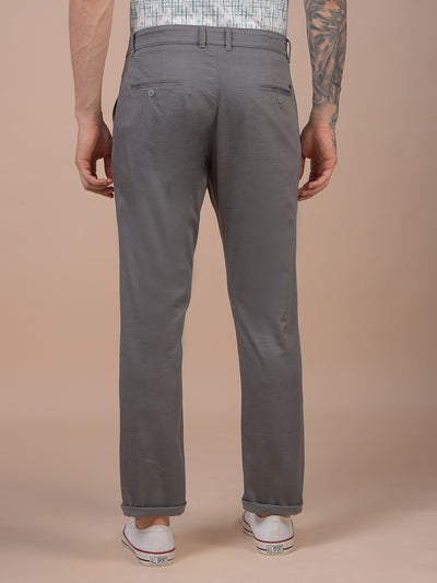 Grey Printed Trousers