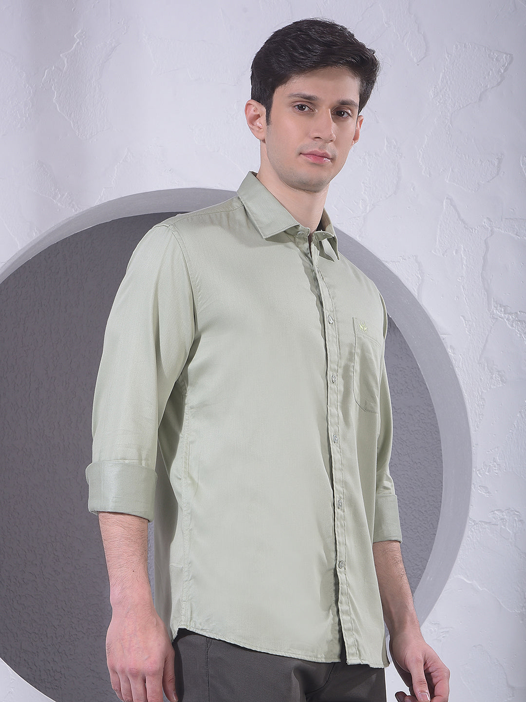 Everyday Green Casual Shirt