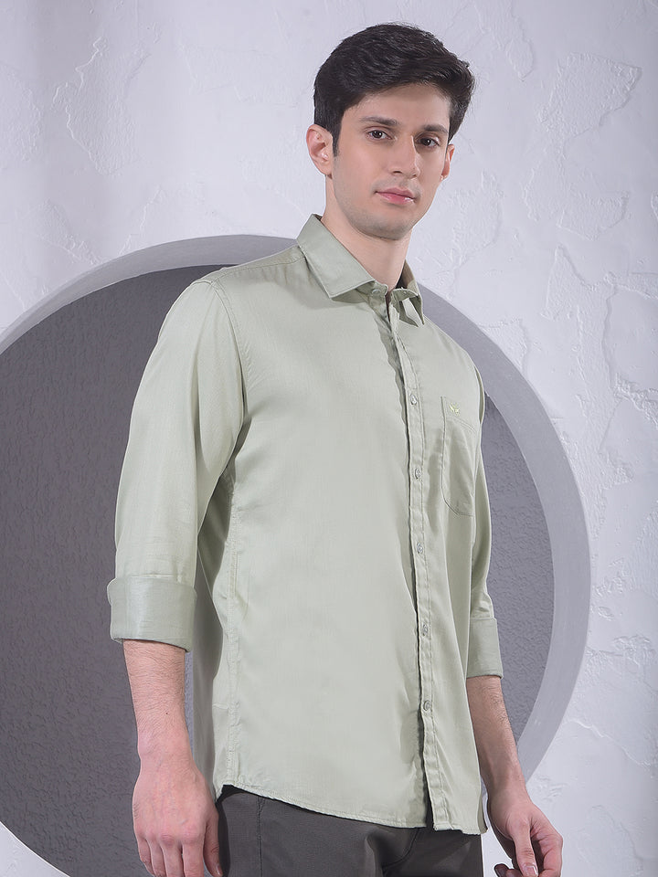 Everyday Green Casual Shirt