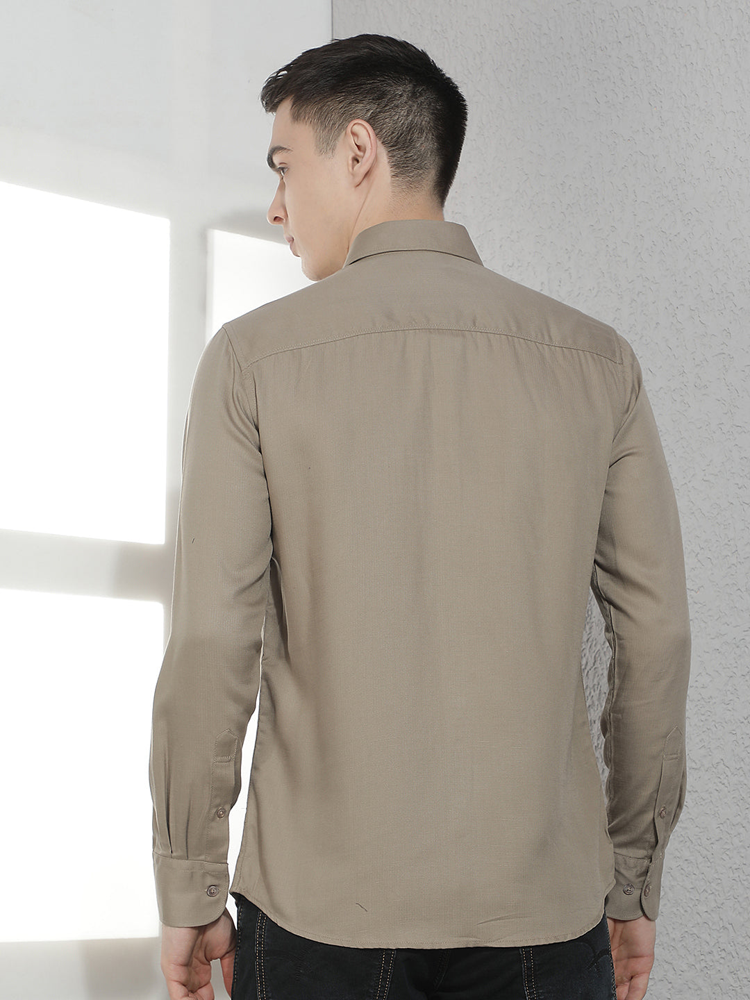Trendy Olive Casual Shirt