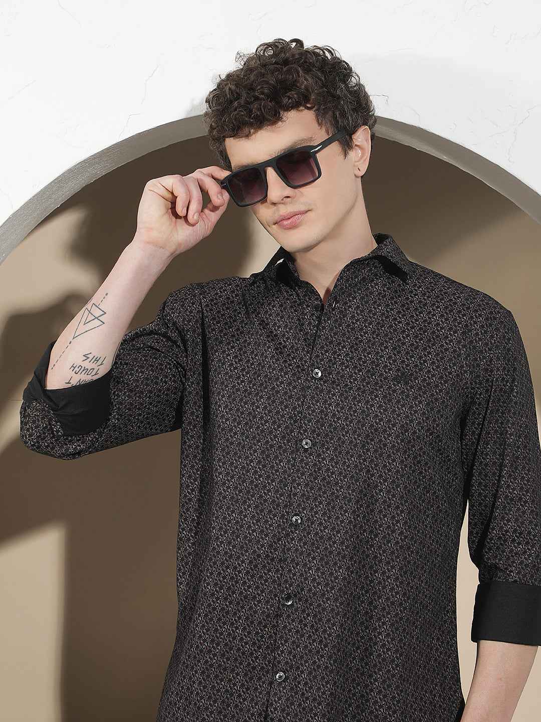 Wine Printed Shirt