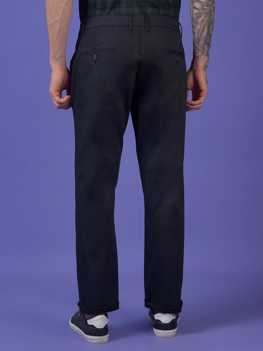 Black Printed Trousers