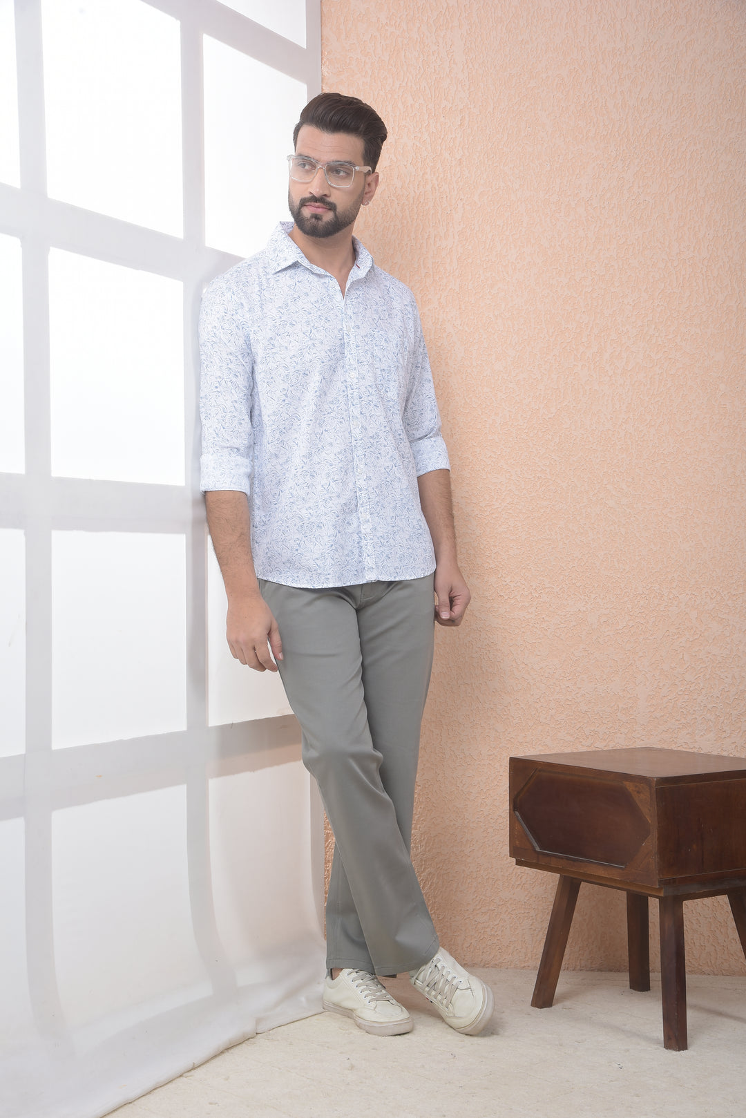 Classic Straight Grey Trousers