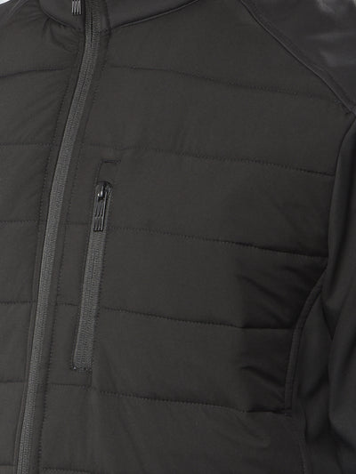 Contemporary Cut Black Puffer Jacket