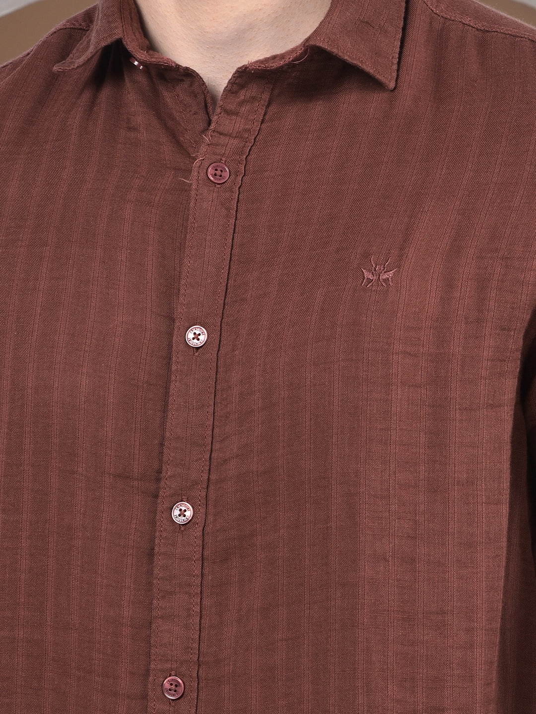 Chestnut Stripe Elegance Shirt