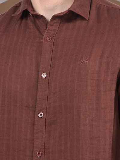 Chestnut Stripe Elegance Shirt