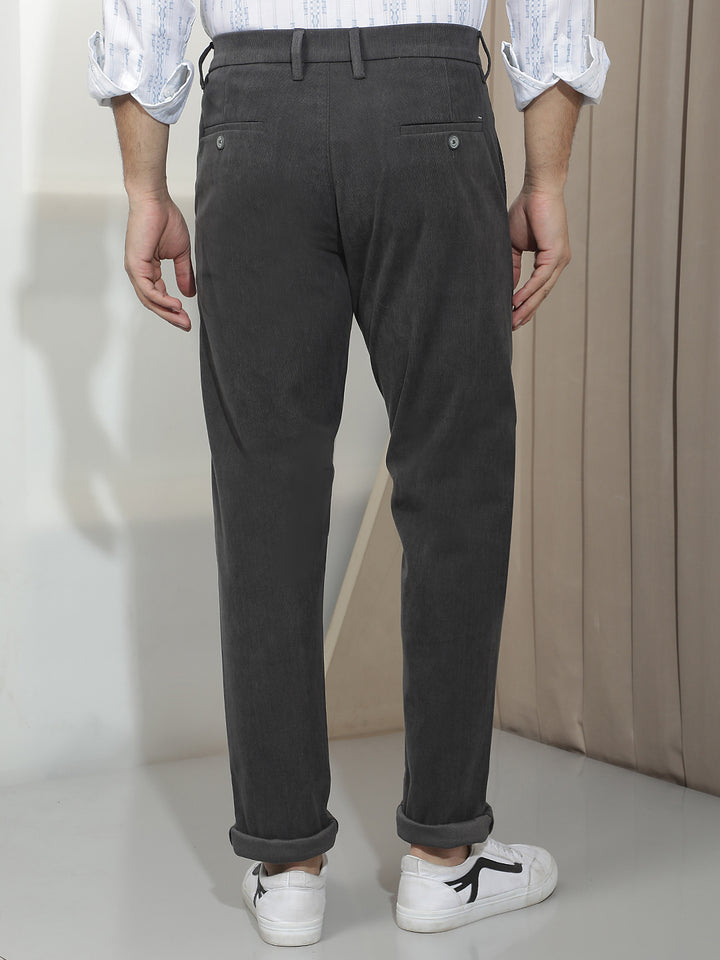 Essential Ash Grey Corduroy Trousers