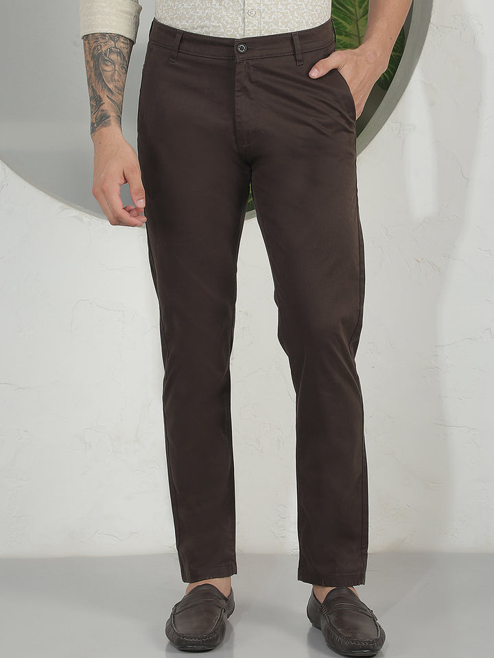 Walnut Wood Brown Trousers