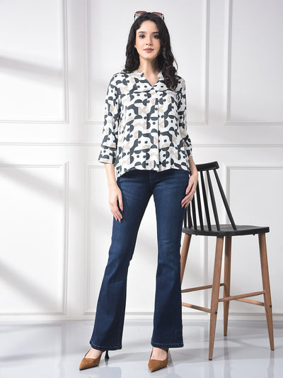 Streamlined Blue Bootcut Jeans