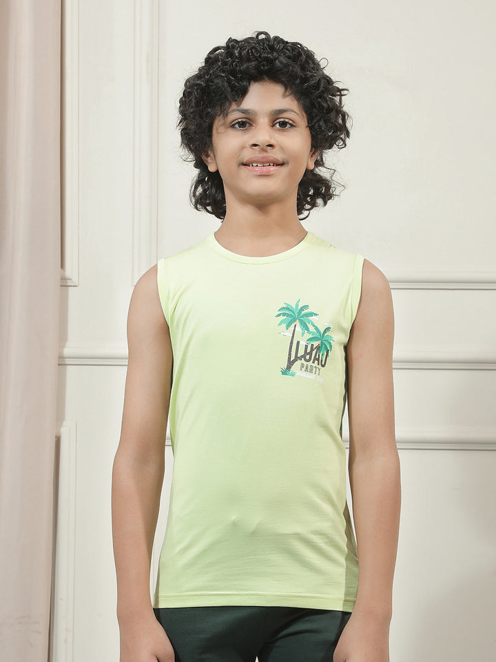 Green Typographic T-Shirt