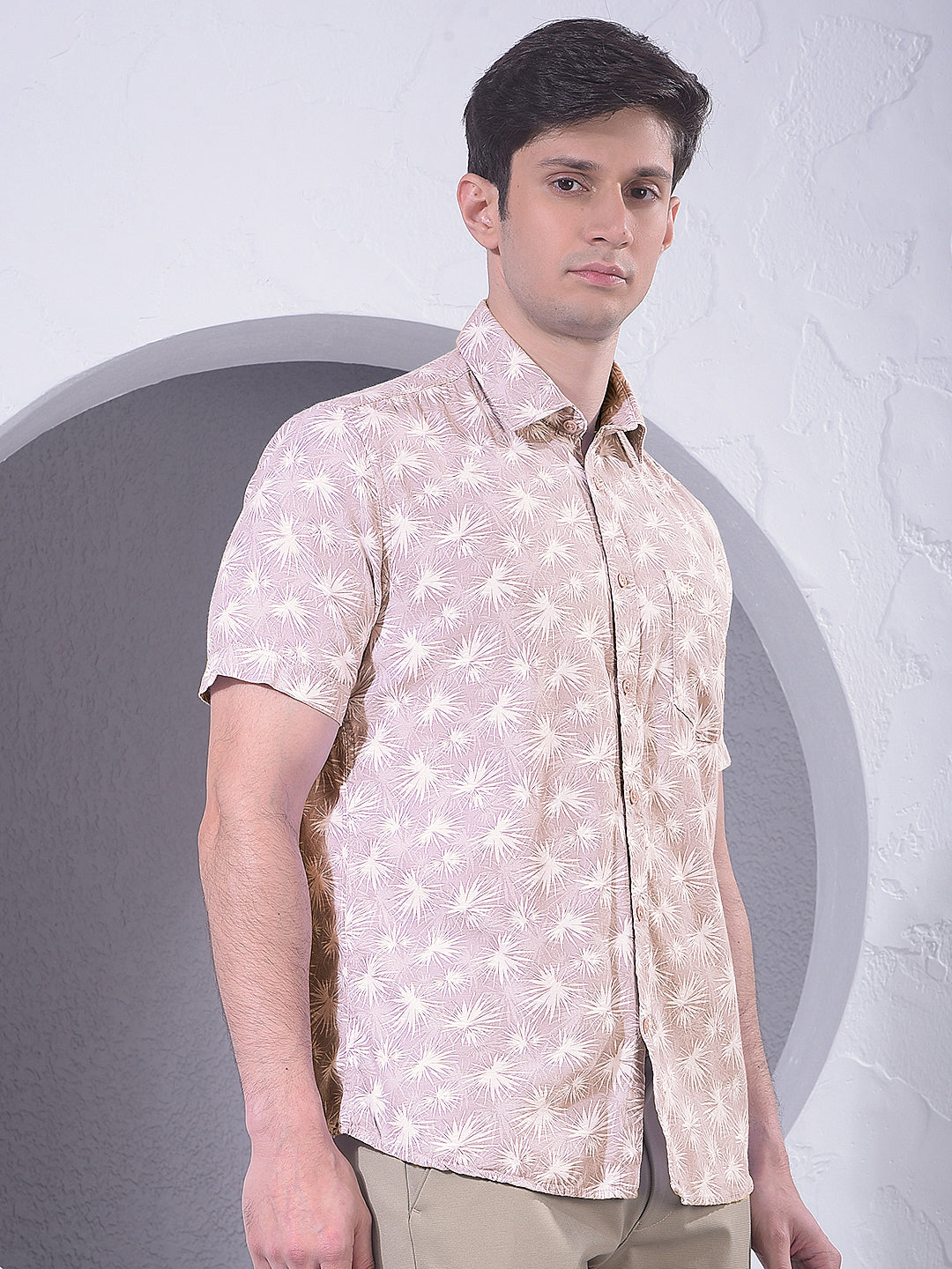Bold Purple Printed Shirt