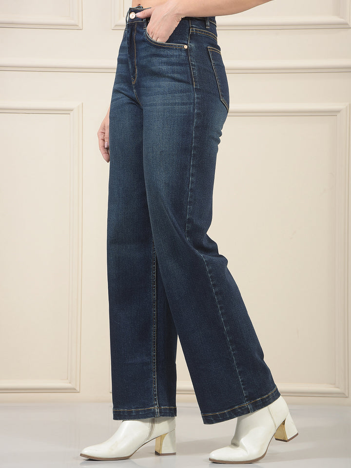 Modern Pacific Blue Wide-Leg Jeans