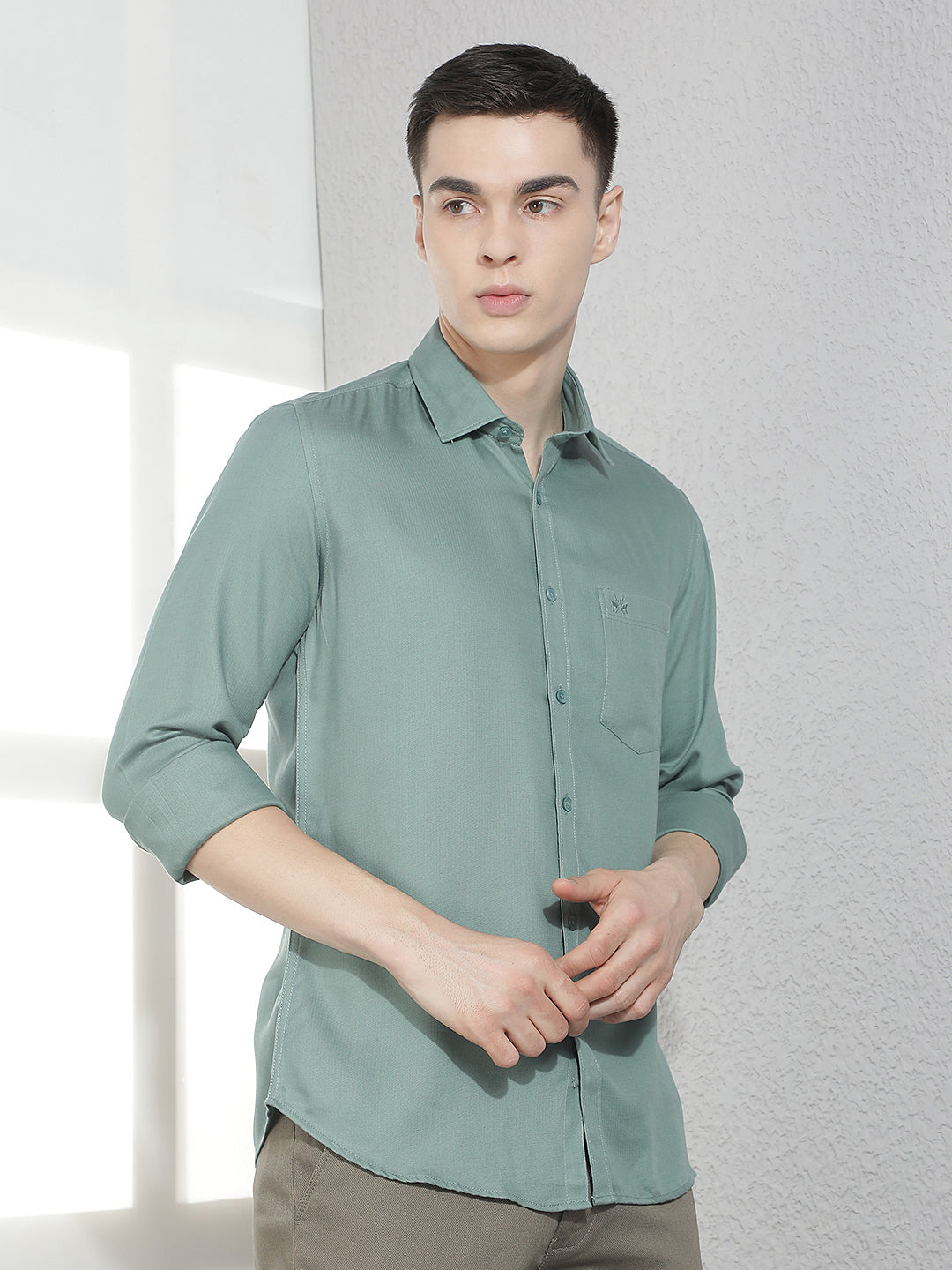 Urban Emerald Green Casual Shirt