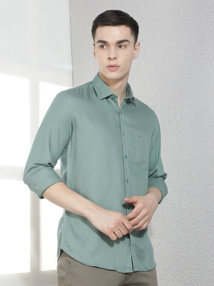 Urban Emerald Green Casual Shirt