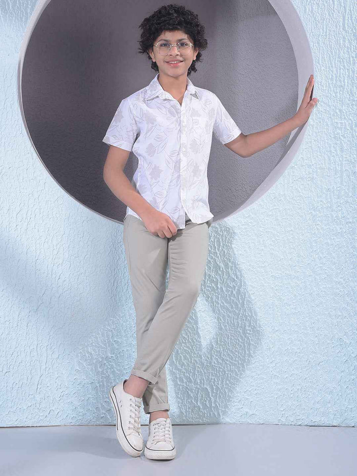 Olive Green Contemporary Trousers