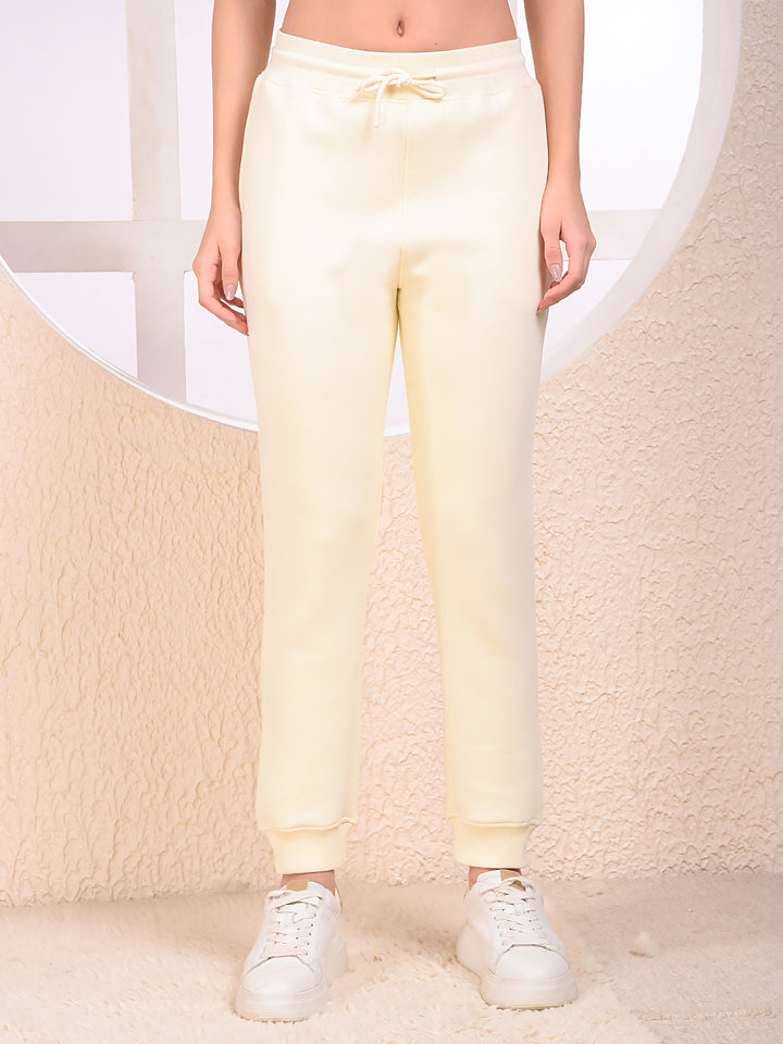 Soft Fleece Cream Jogger