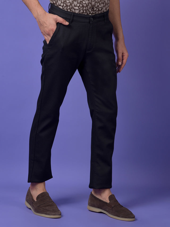 Black Printed Trousers