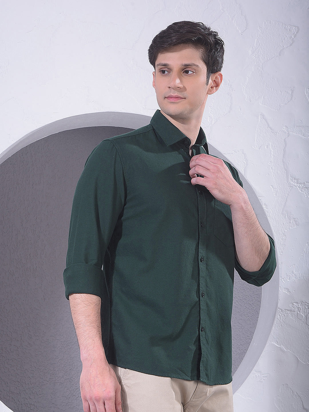 Green 100% Cotton Shirt