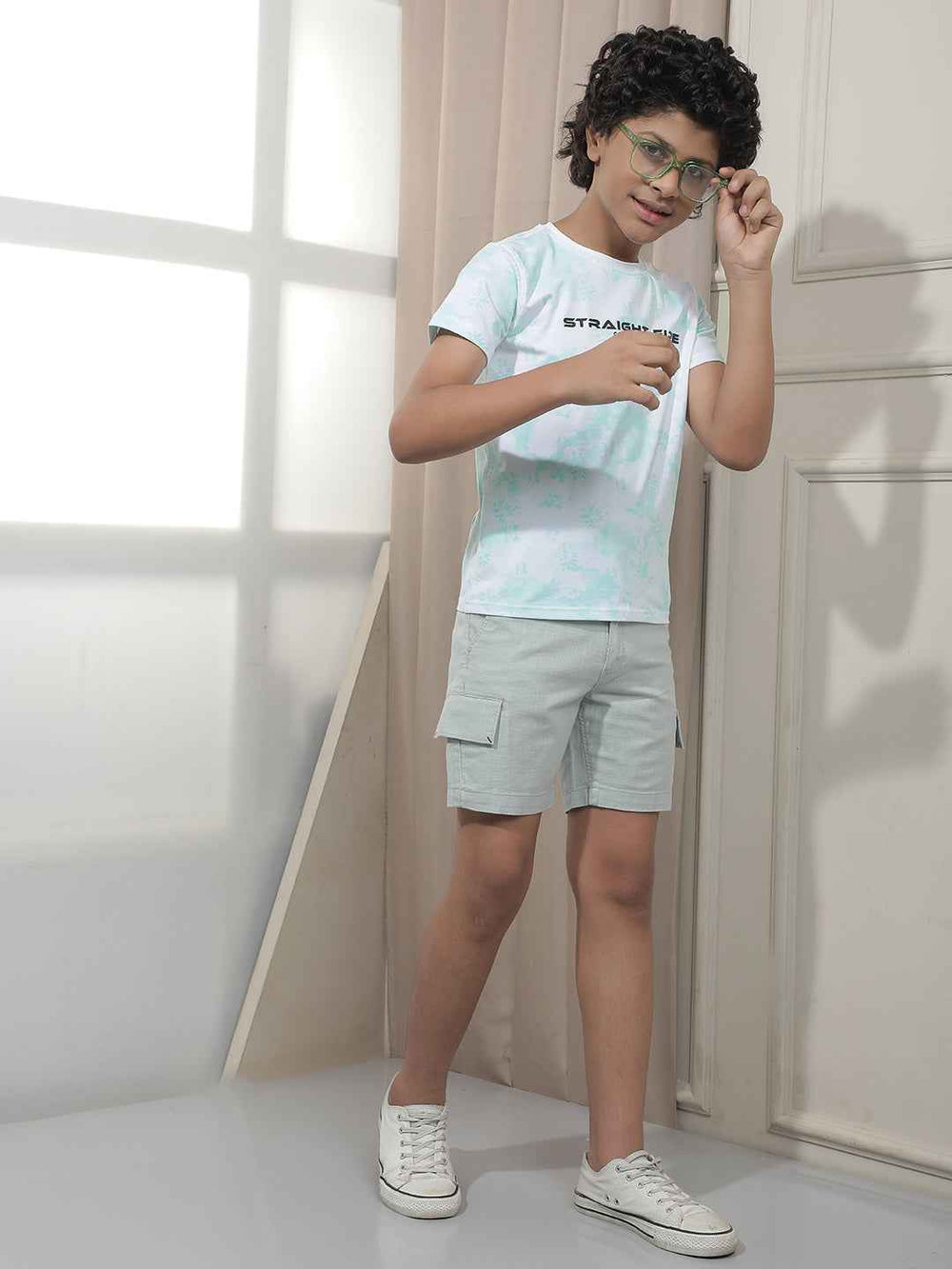 Aqua Bloom Graphic T-Shirt
