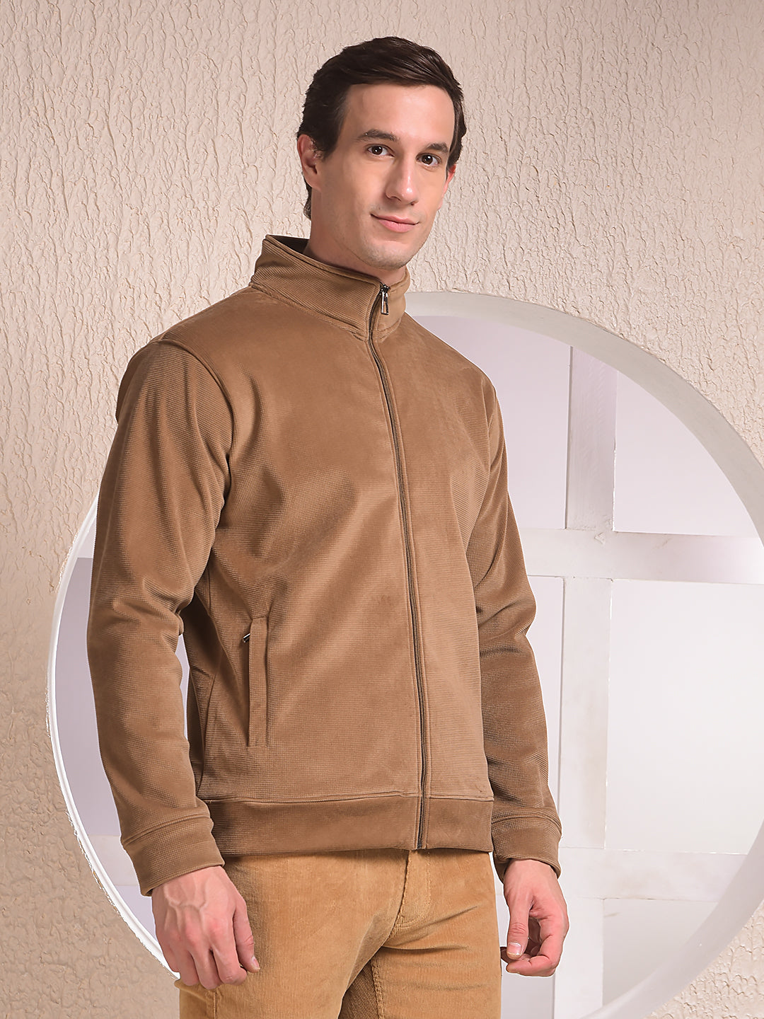 Beige Modern Sweatshirt