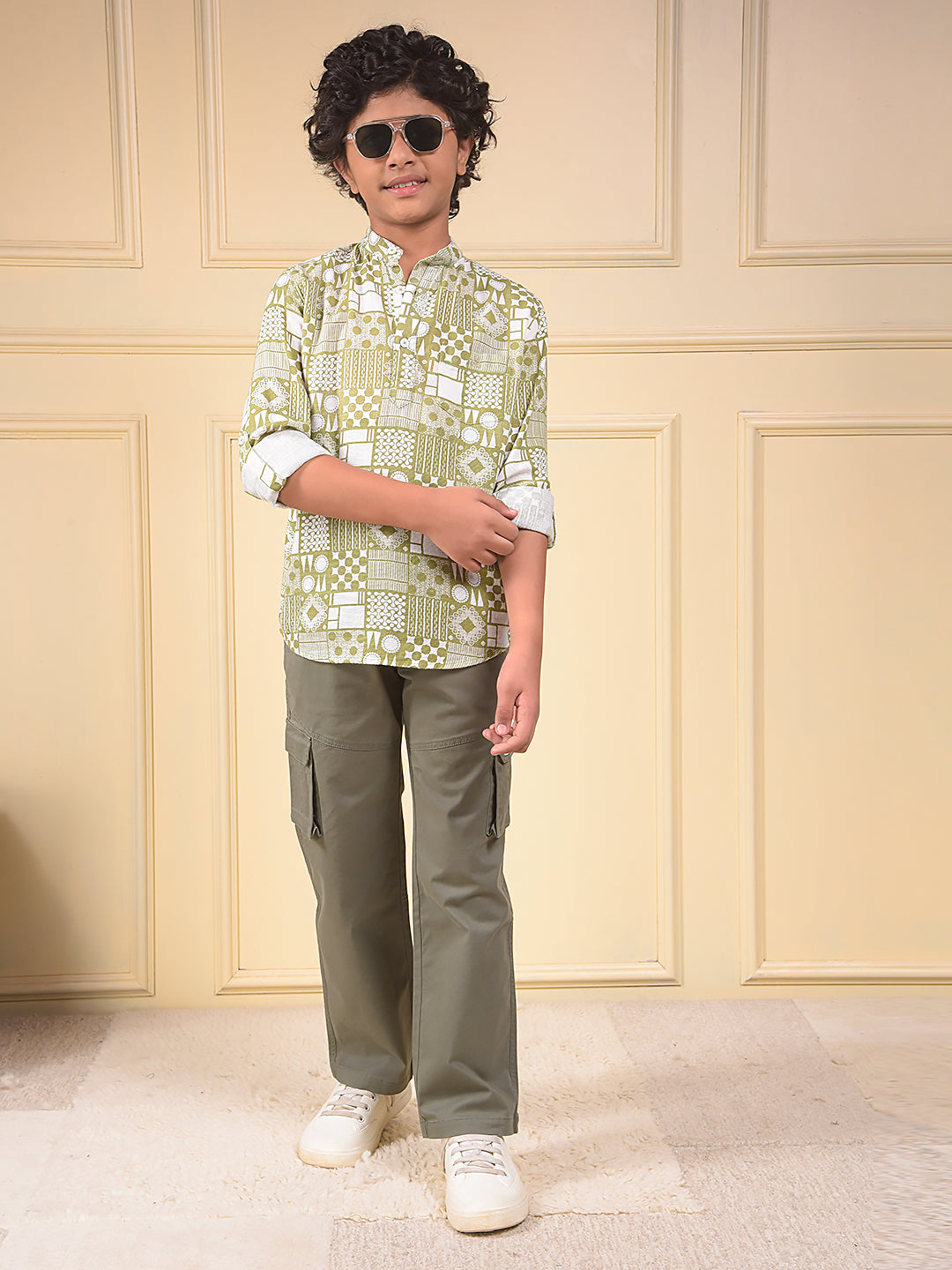 Swanky Green Printed Kurta