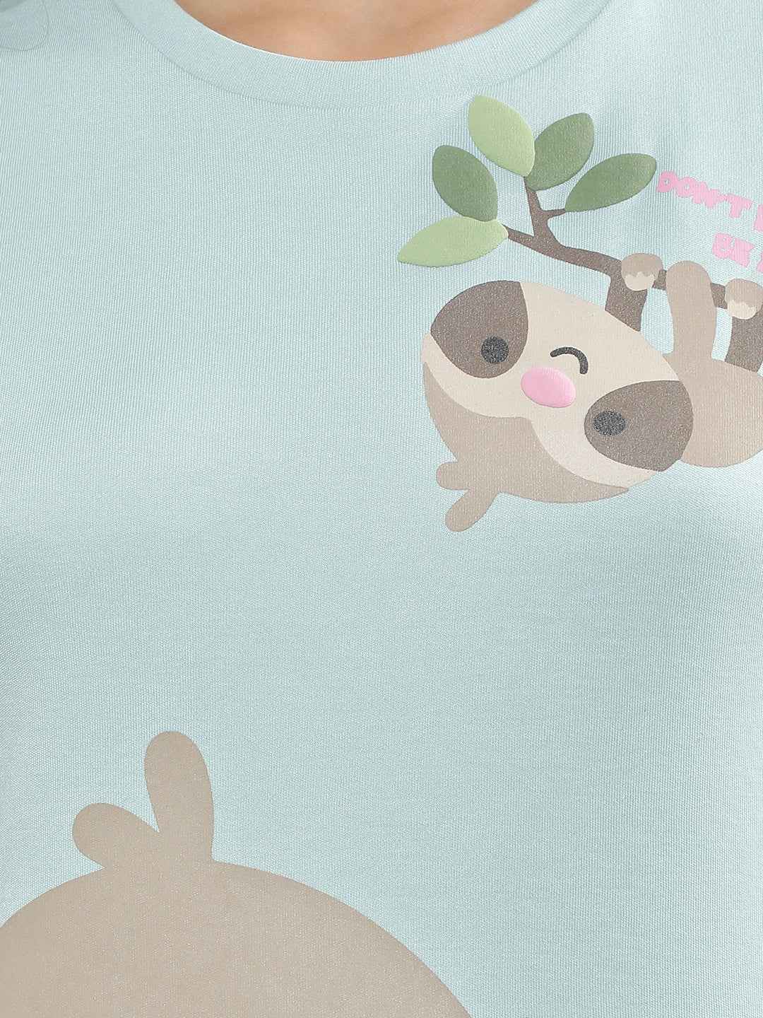 Graphic Print Blue T-Shirt