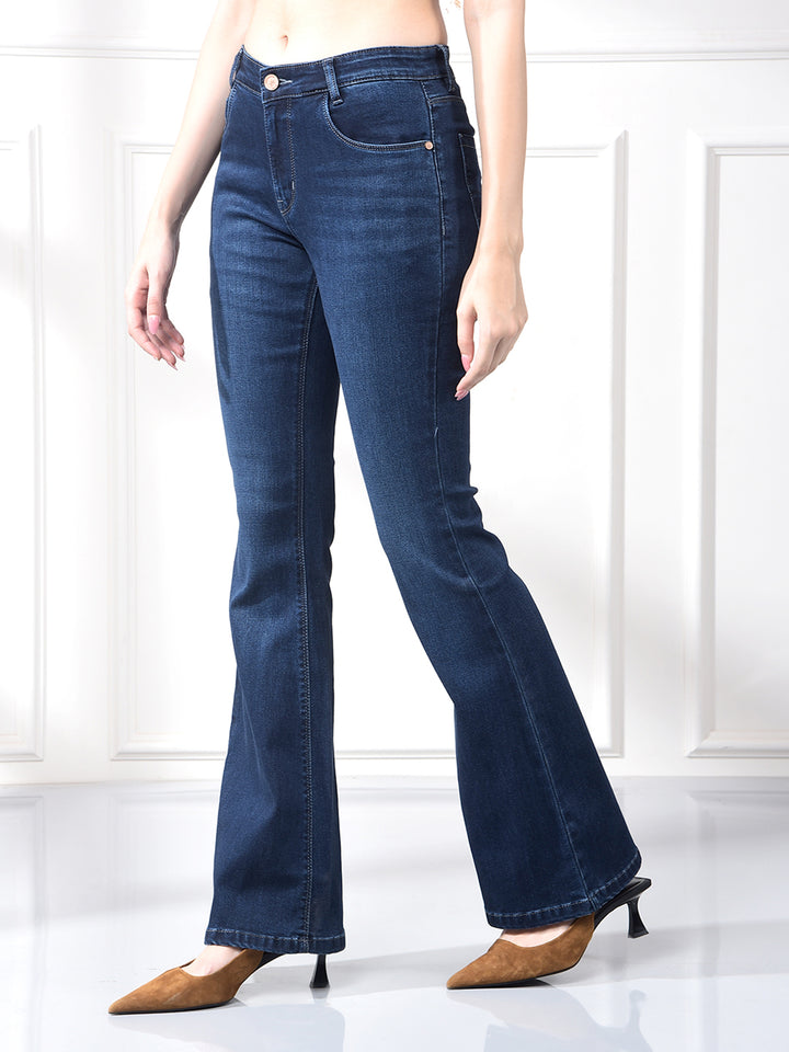 Streamlined Blue Bootcut Jeans