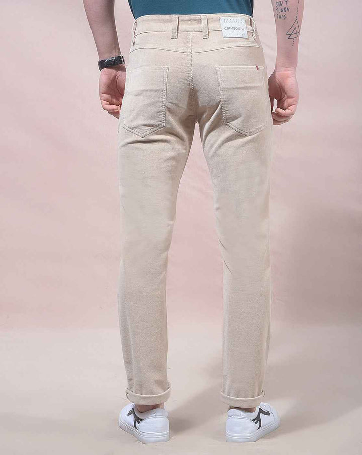 Ridge Beige Corduroy Trousers