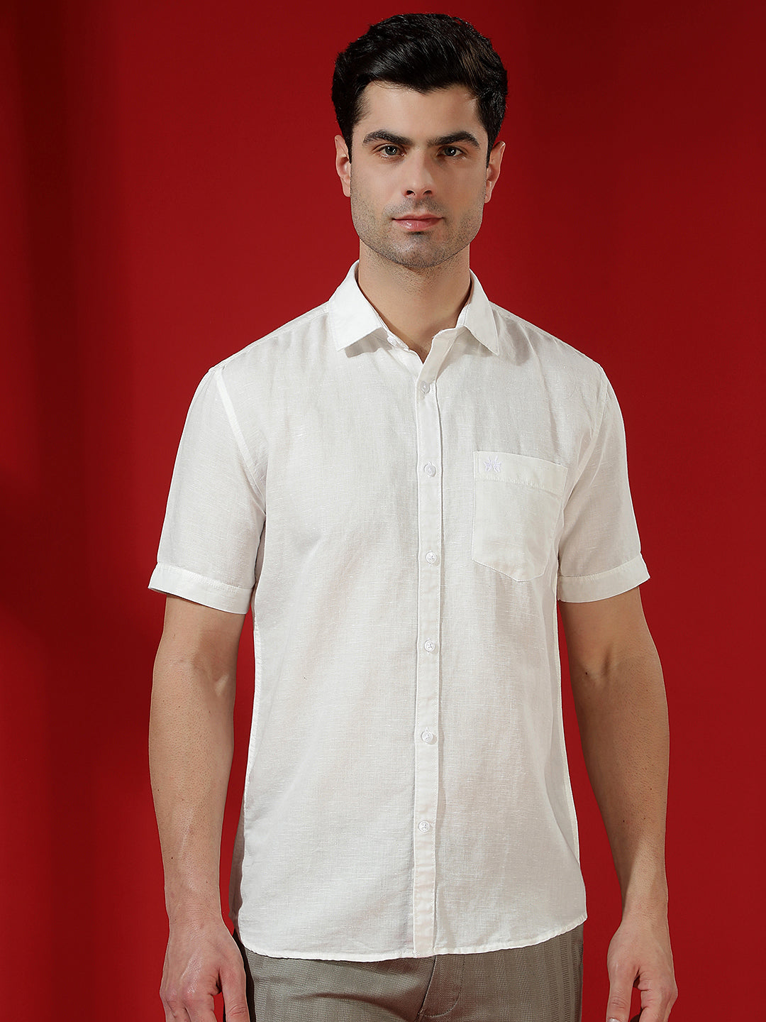 White Luxe Linen Breeze Shirt