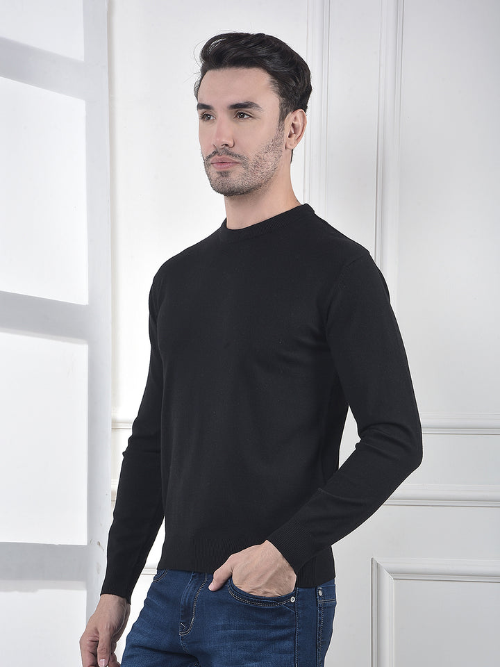 Classic Black Knit Sweater