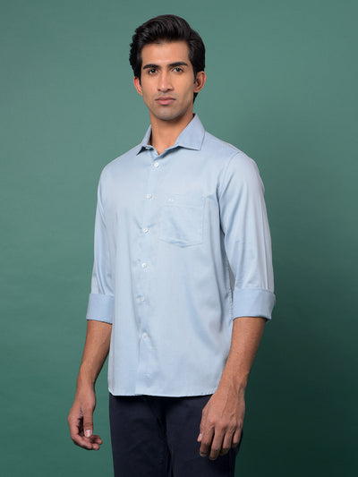 Edgy Blue Shirt