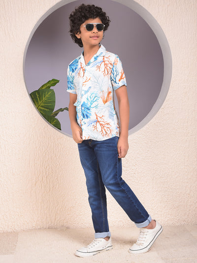 Trendy Dark Wash Blue Jeans