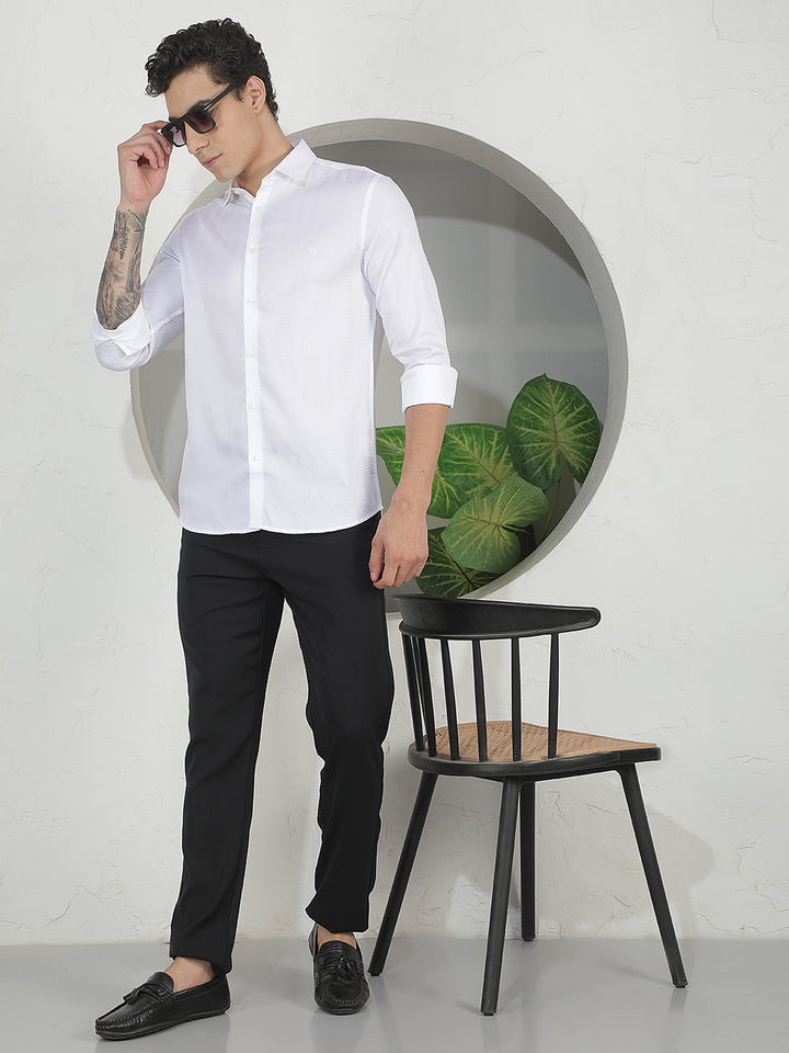 Navy Blue Printed Trousers