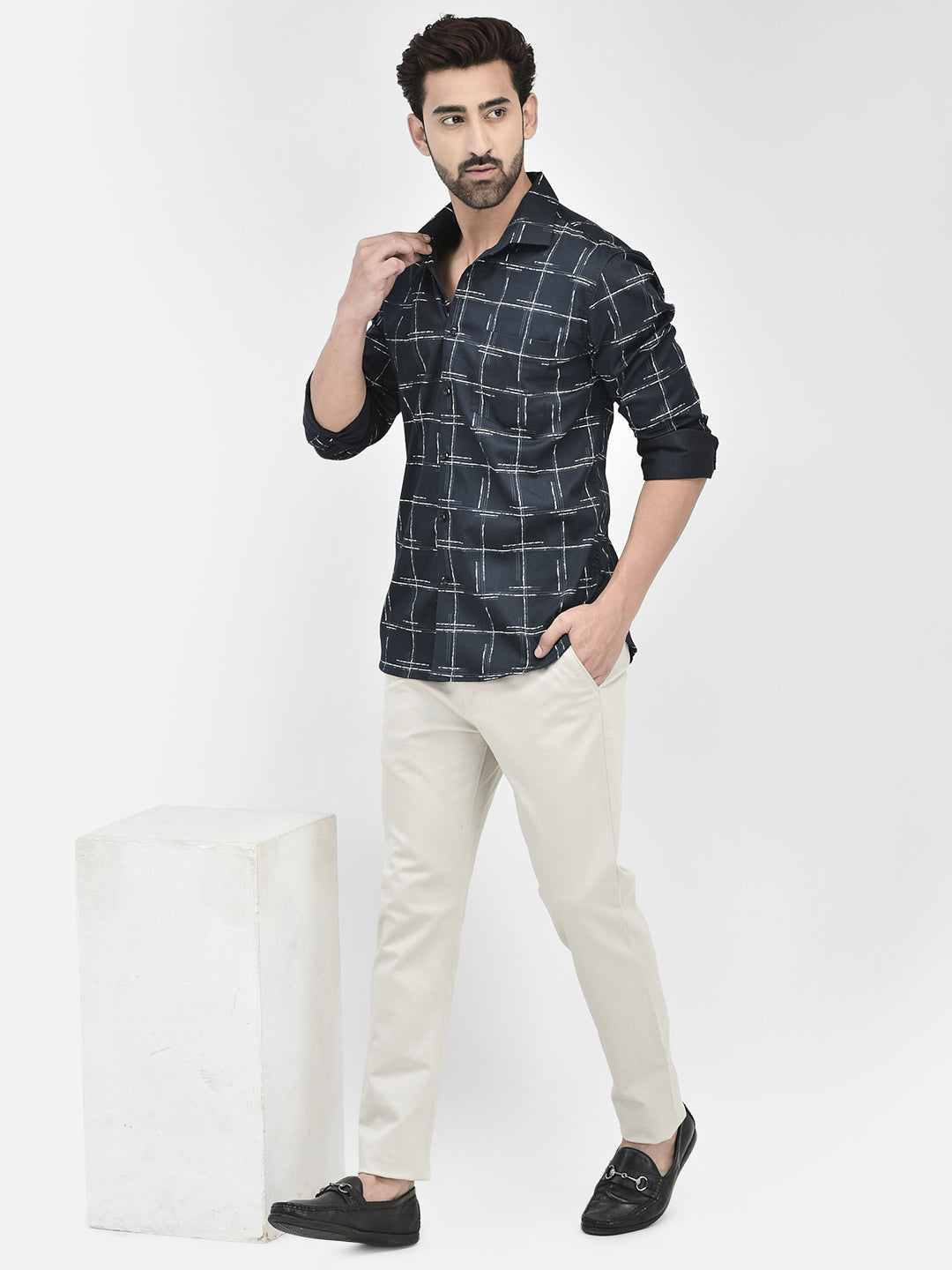 Midnight Sketch Print Shirt