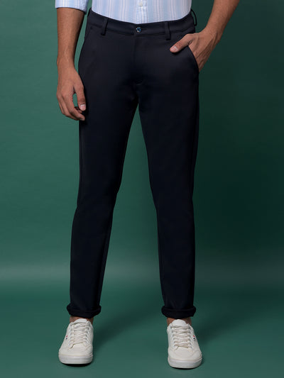 Trendy Navy Blue Trousers